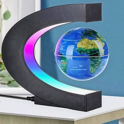 Floating LED World Globe