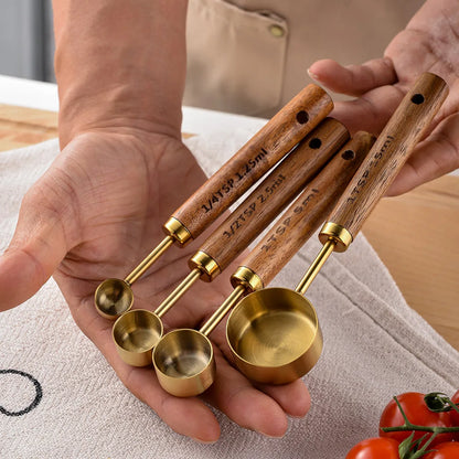 Premium Gold Measuring Spoon Set