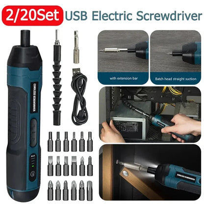 Cordless Electric Screwdriver Set