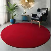 Round Velvet Floor Rug